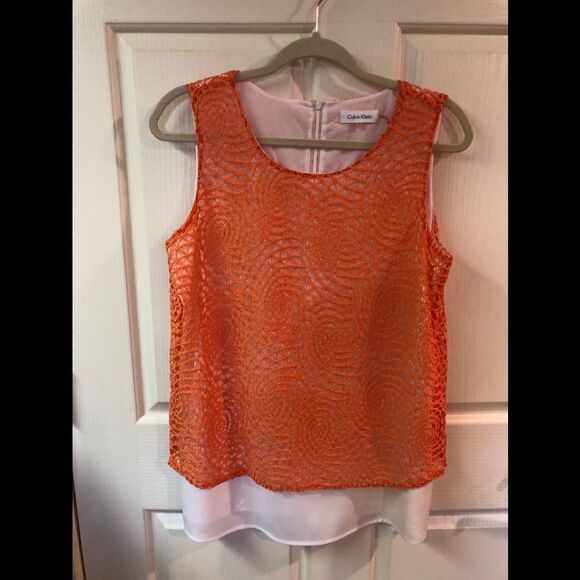 Calvin Klein lace top - Picture 1 of 4